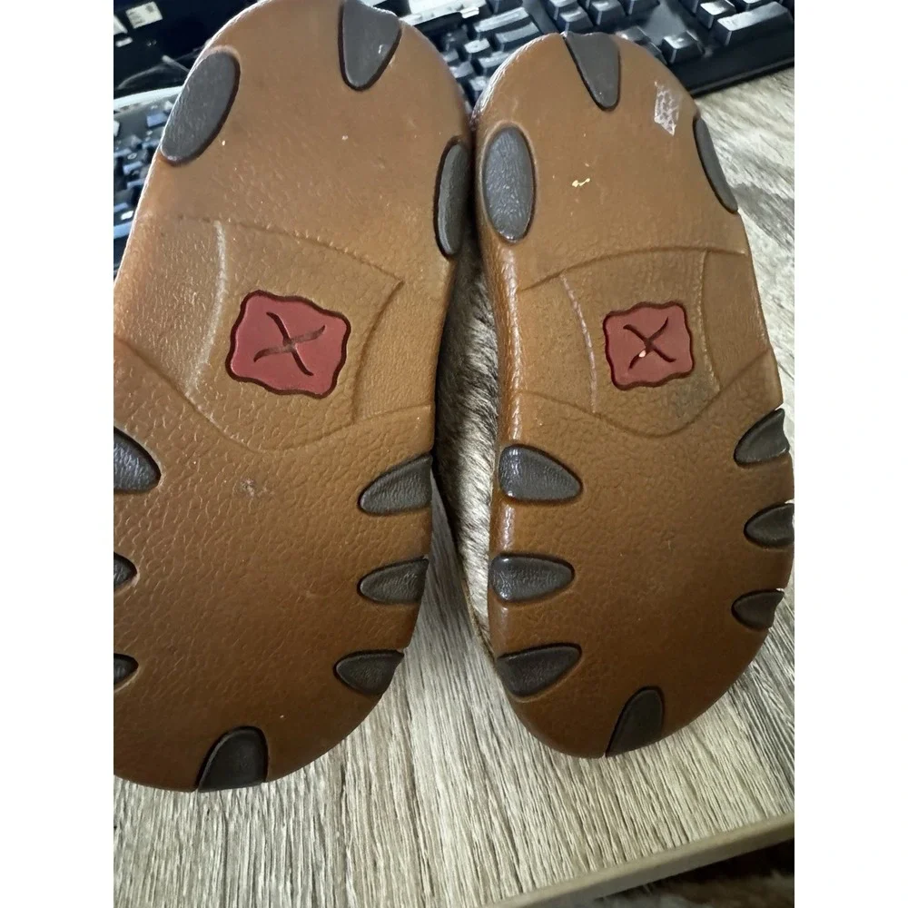 Twisted X Infant Hair On Hide Chukka Driving Moc Shoes Size 6 GC SB17